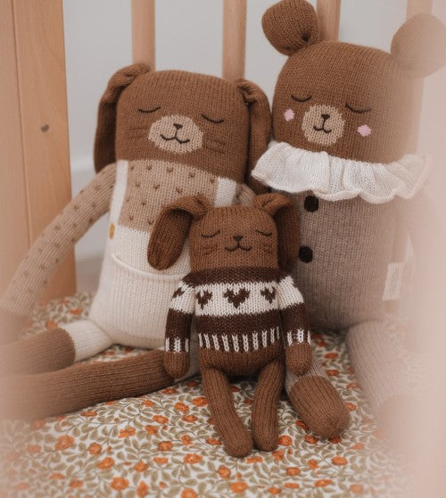 BUNNNY KNIT TOY | dark mocha jaquard sweater