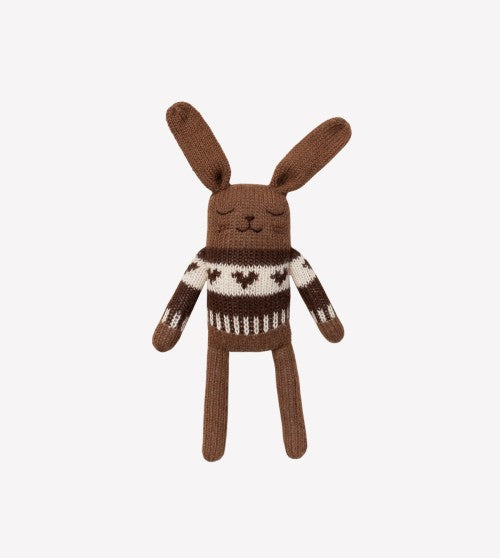 BUNNNY KNIT TOY | dark mocha jaquard sweater