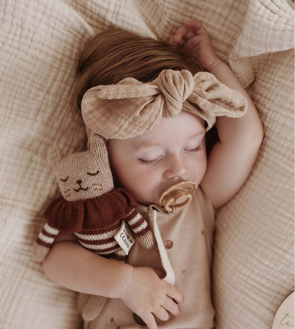 KITTEN KNIT TOY | sienna striped romper