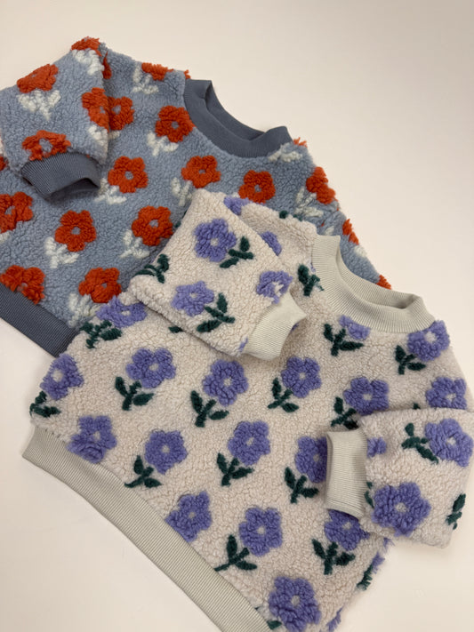 SWEATSHIRT| flower teddy