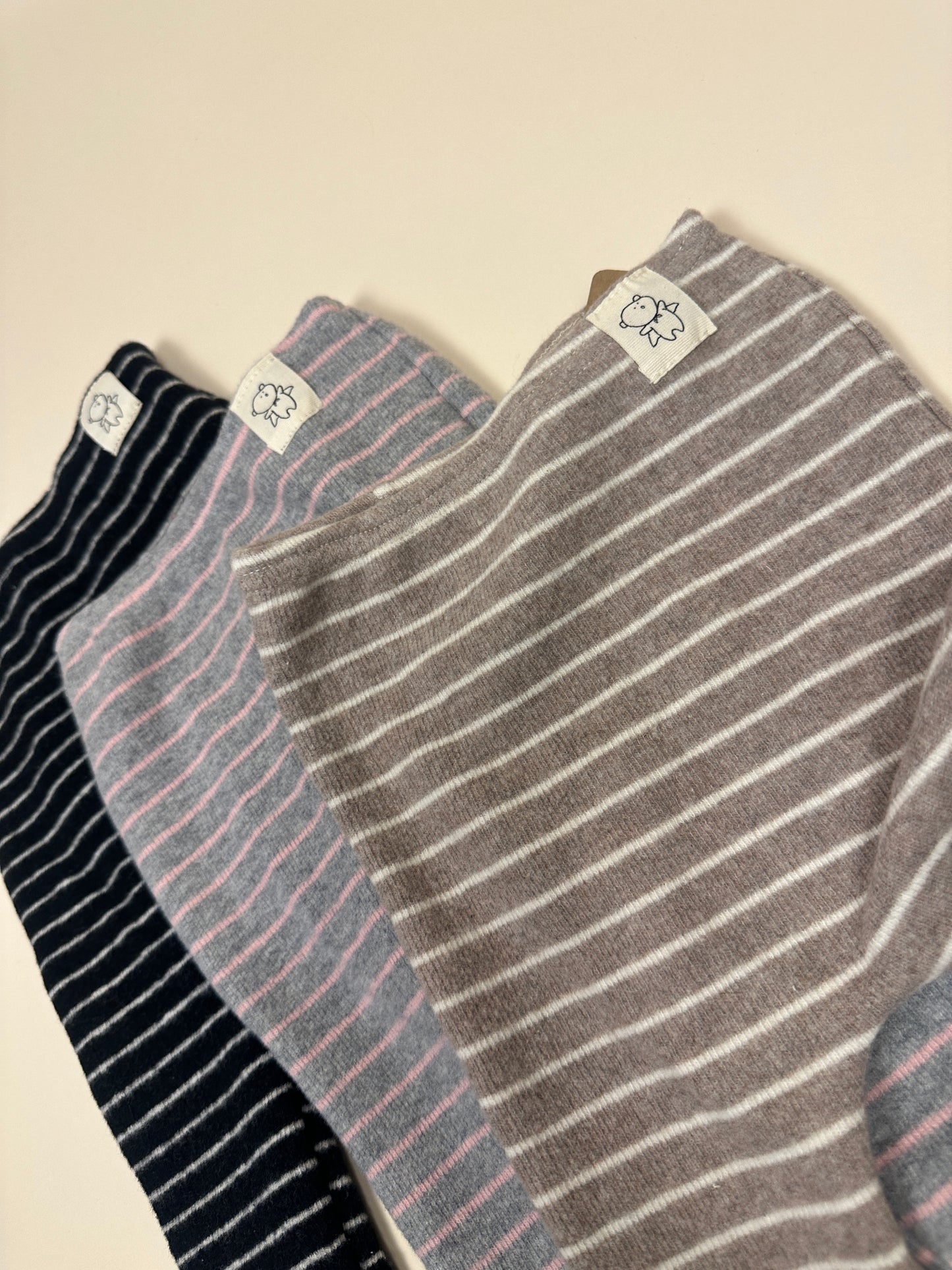 LEGGINGS| stripes fleece