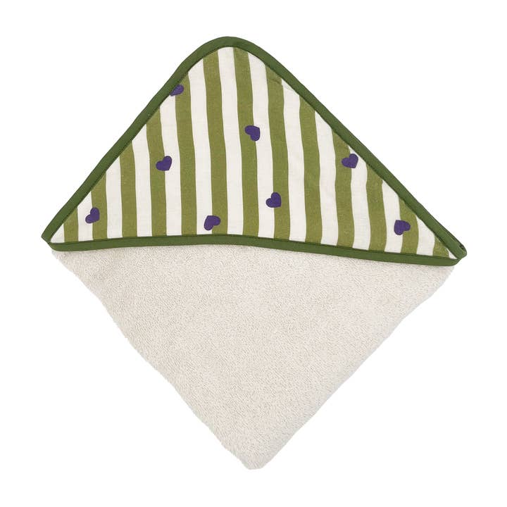 HOODED TOWEL | TEE Stripe & Love
