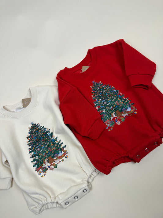 ROMPER| christmas tree