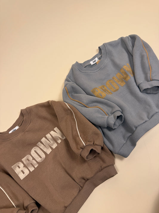 SWEATSHIRT| brown