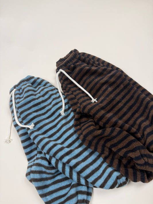 PANTS| stripe fleece
