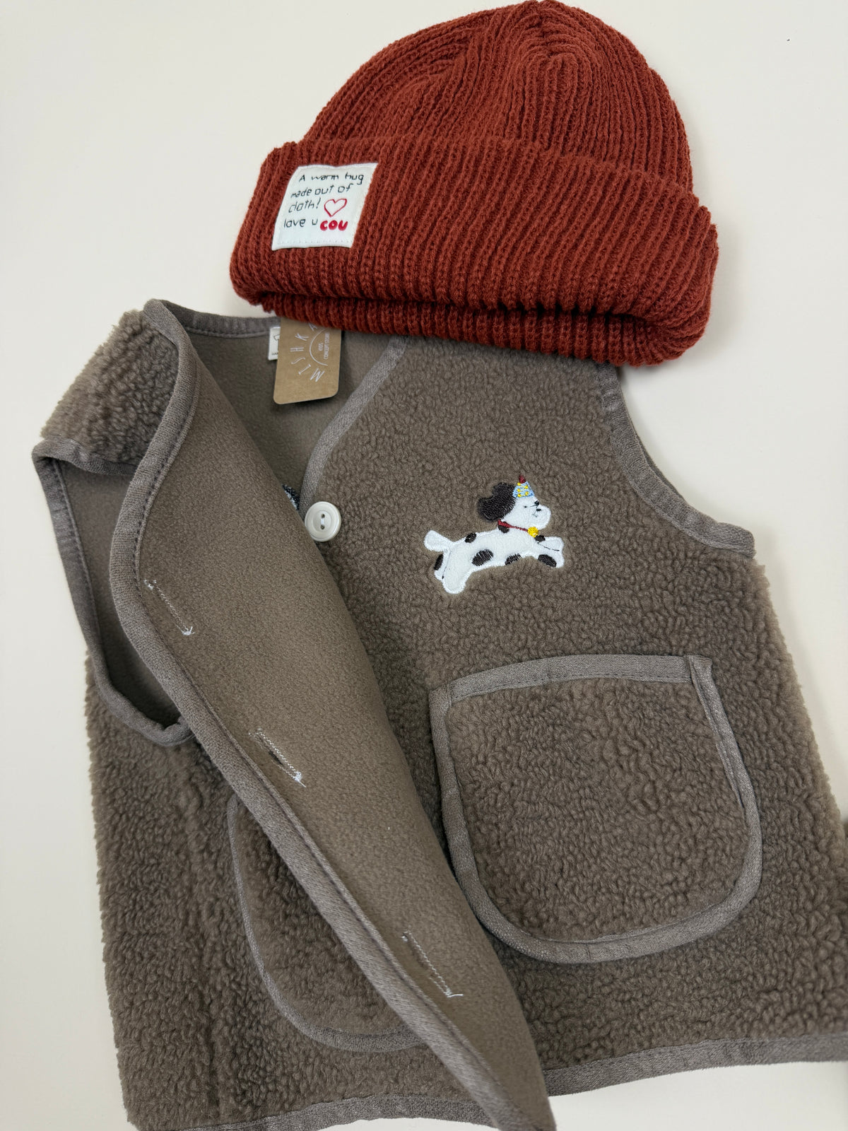 VEST | Dog Bouclé