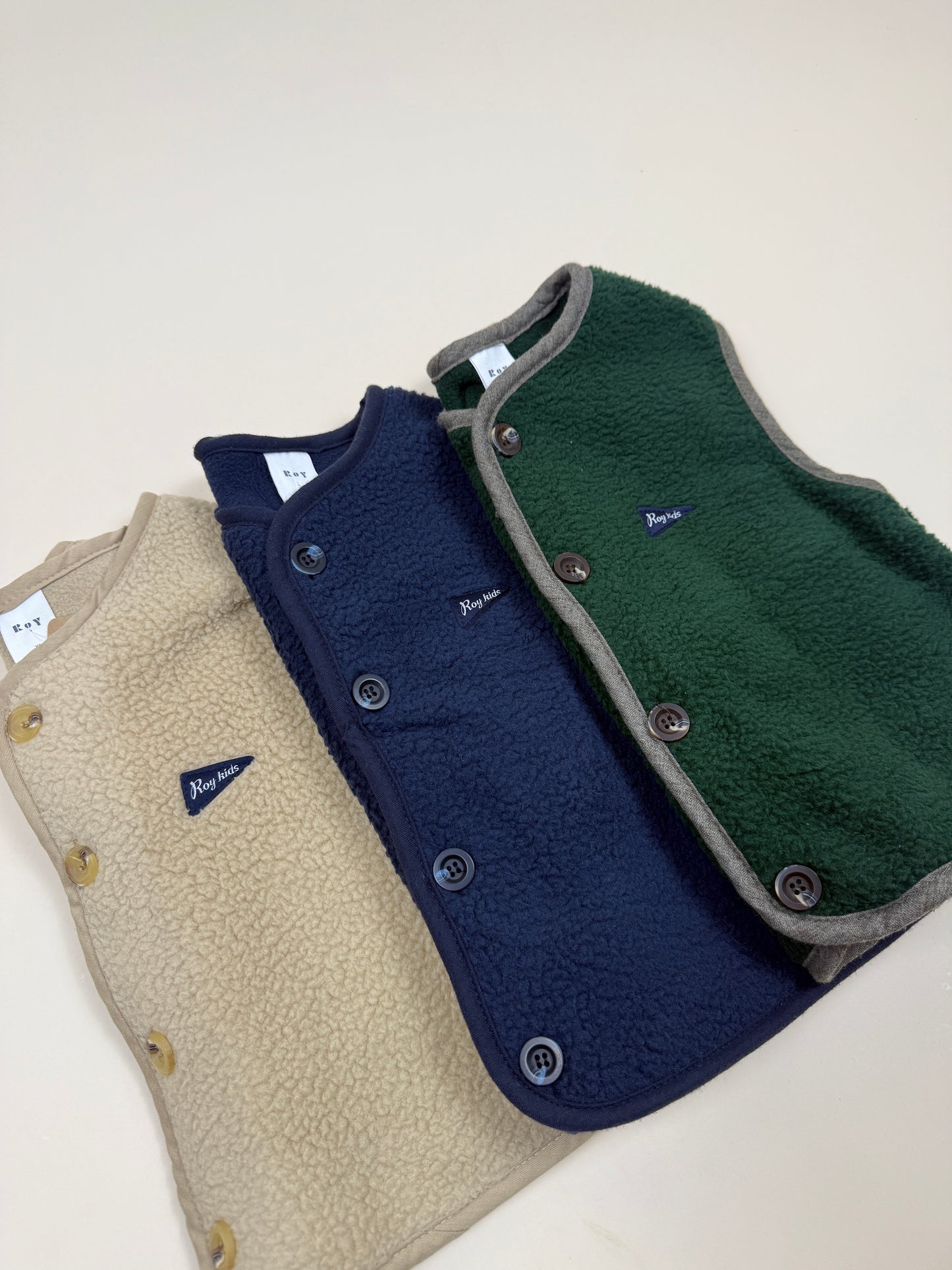VEST| fleece button