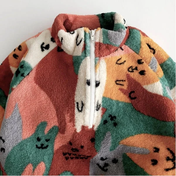 SWEATSHIRT| fleece cat