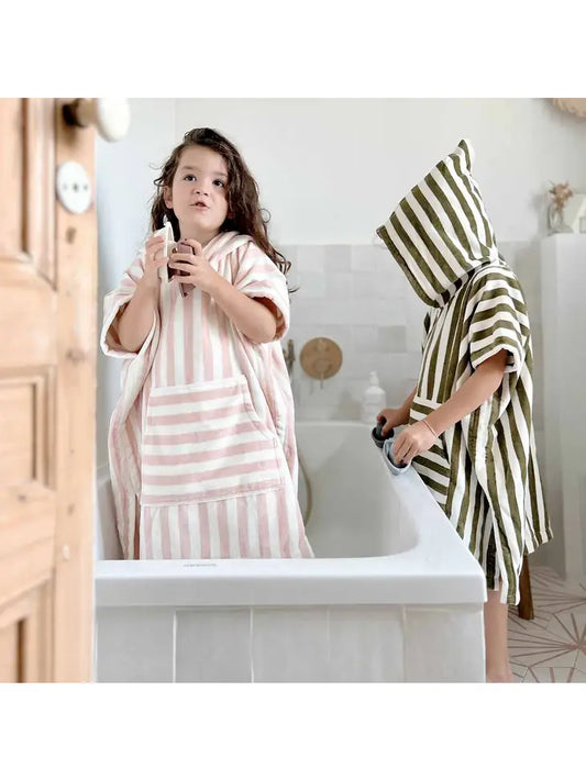 Stripes Bath Poncho