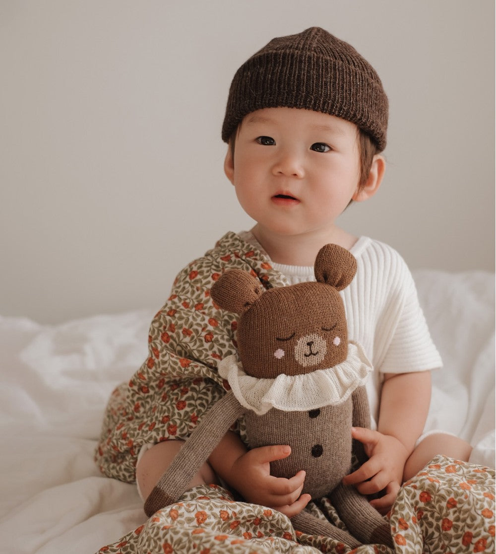 TEDDY KNIT TOY LARGE | oat pyjamas