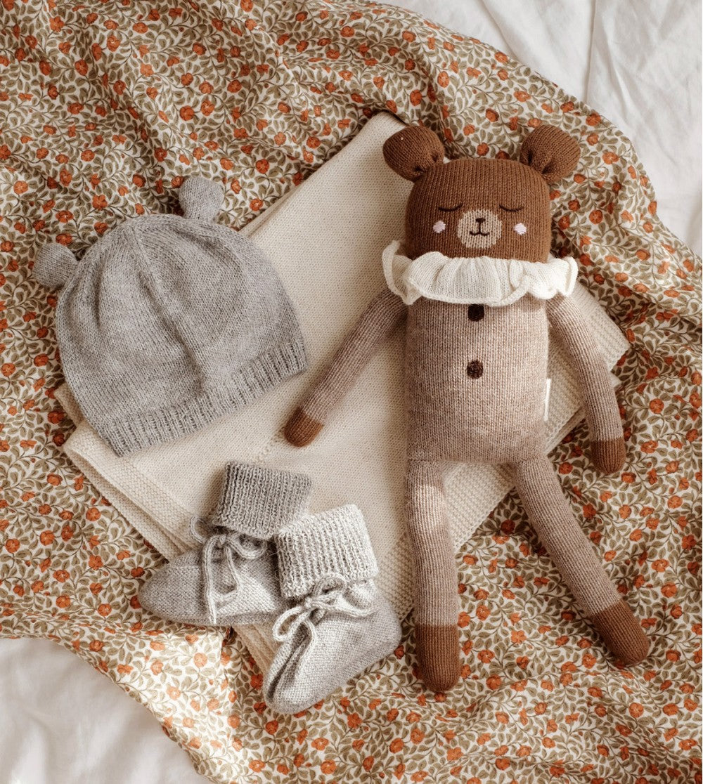 TEDDY KNIT TOY LARGE | oat pyjamas