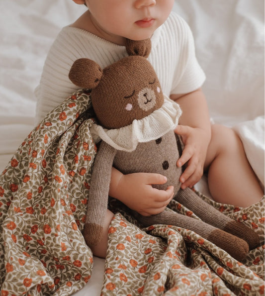 TEDDY KNIT TOY LARGE | oat pyjamas